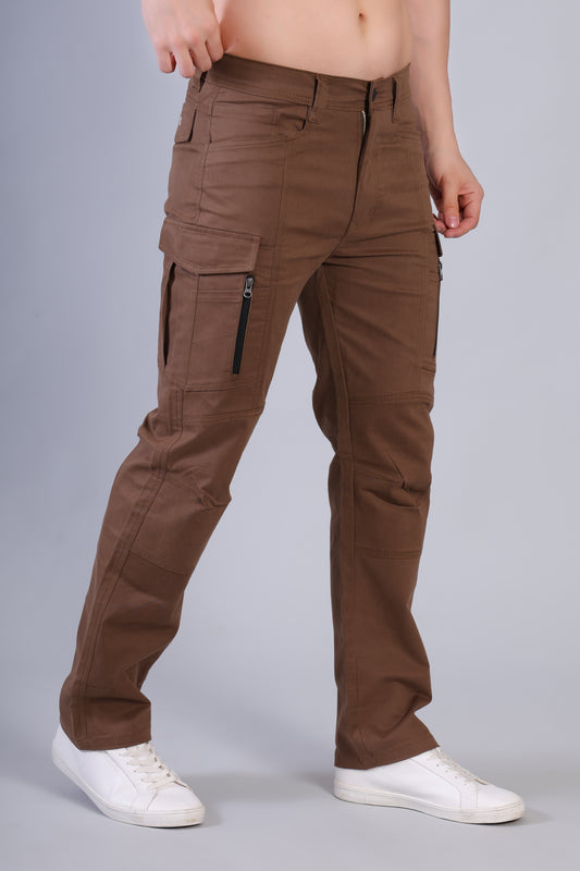 Utility Pro Tactical Cargo Pants – Rugged & Flexible Brown