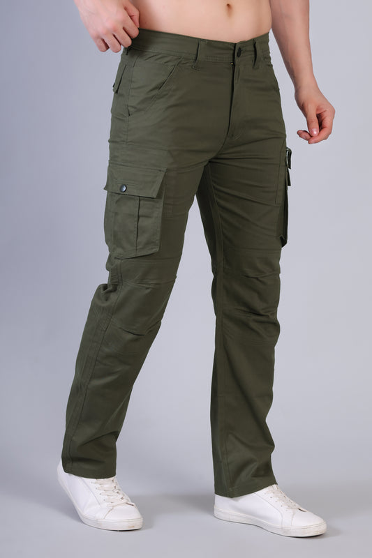 Men’s Premium 7-Pocket Cargo Pants – Buttoned Pocket Edition Olive
