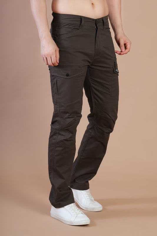 Multi-Pocket Outdoor Cargo Pants – Rugged Style Brown