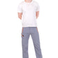 Lightweight Stretch Trekking Pant (Light Grey with Orange Zips)