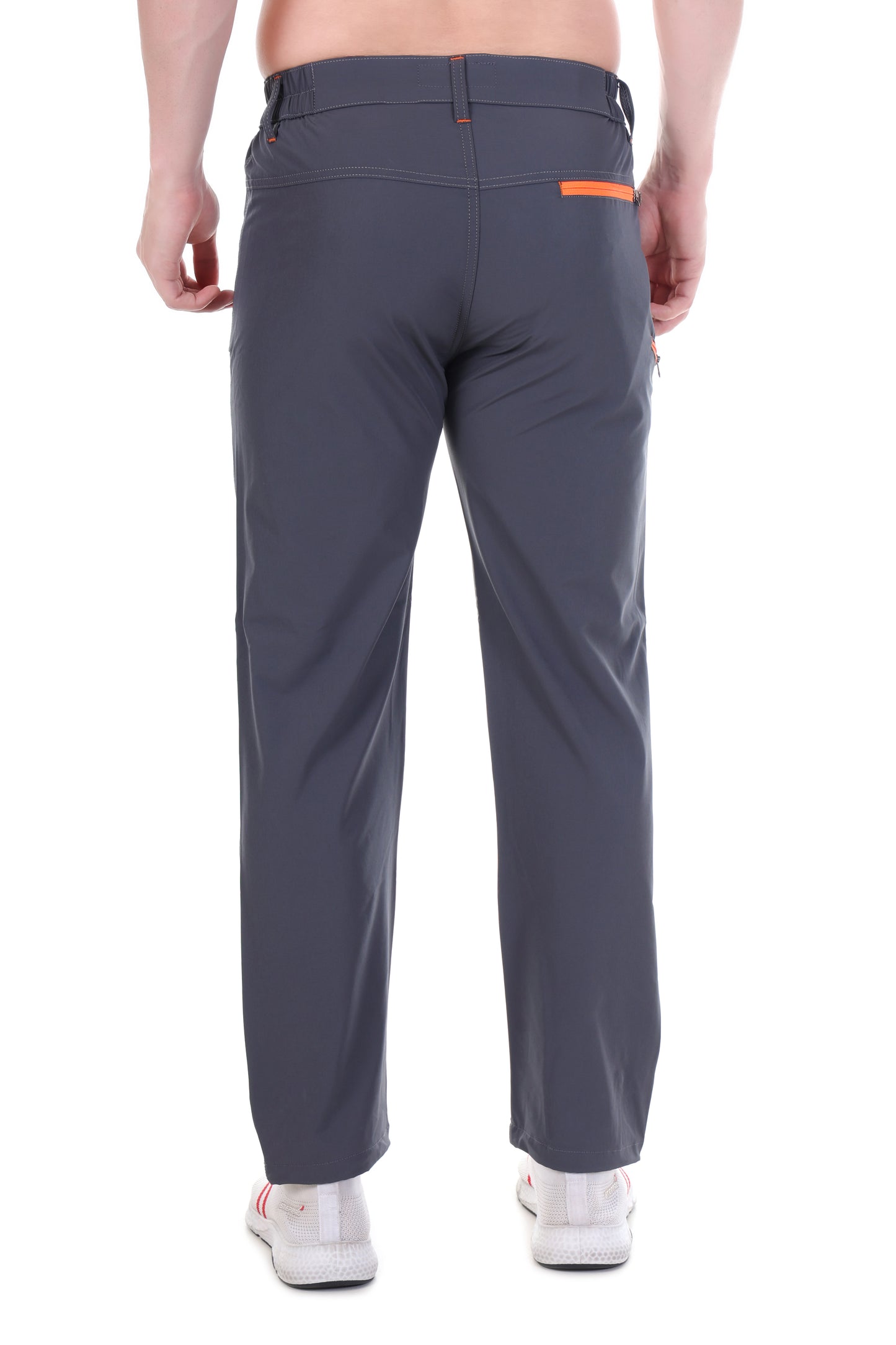Lightweight Stretch Trekking Pant (Dark Grey with Orange Zips)
