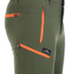 Lightweight Stretch Trekking Pant (Olive with Orange Zips)