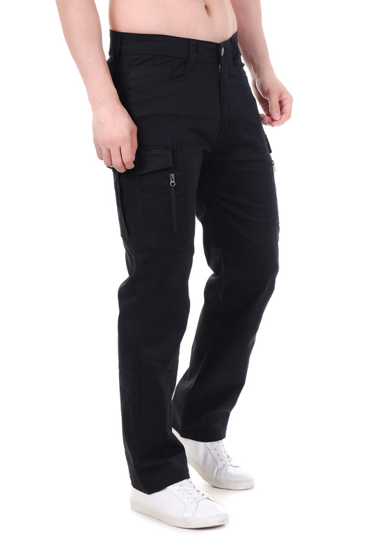 Utility Pro Tactical Cargo Pants – Rugged & Flexible Black