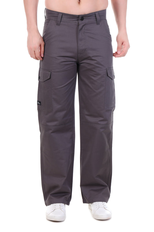 Men’s Loose Fit Classic Cargo Pants – Grey
