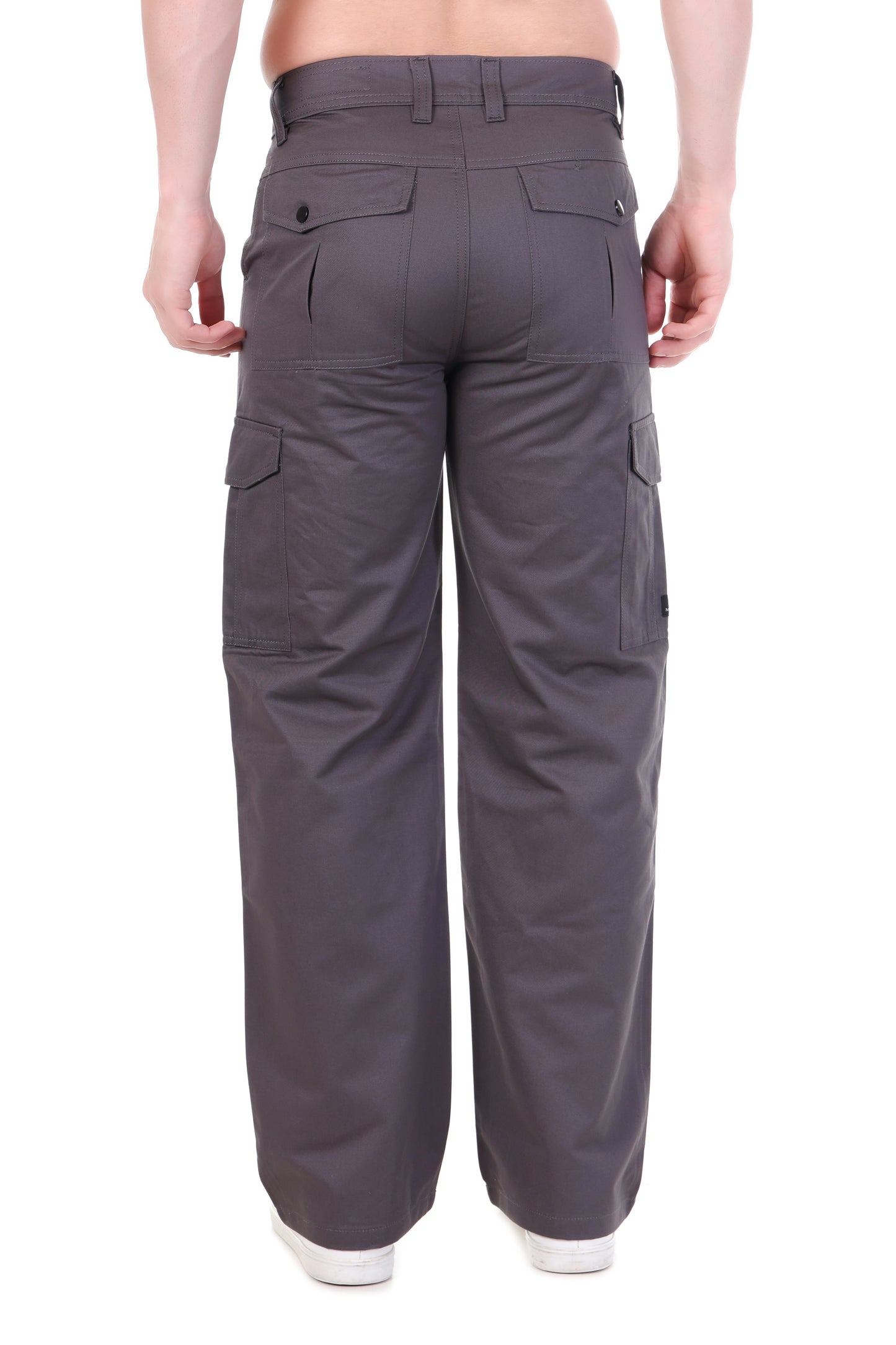Men’s Loose Fit Classic Cargo Pants – Grey