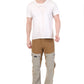 Men’s Summer Trek Pants with Ventilation Brown Color