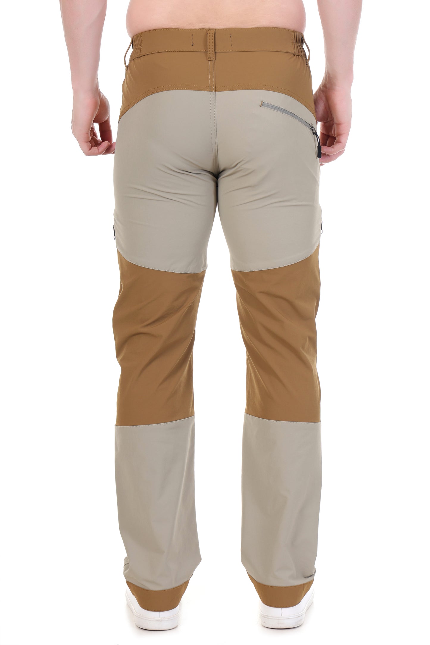 Men’s Summer Trek Pants with Ventilation Brown Color