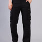 Men’s Premium 7-Pocket Cargo Pants – Buttoned Pocket Edition Black