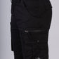 Men’s Premium 7-Pocket Cargo Pants – Buttoned Pocket Edition Black