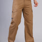 Men’s Loose Fit Classic Cargo Pants – Coffee Brown