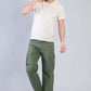 Loose Fit 6-Pocket Stretch Cargo Deep Green