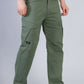 Loose Fit 6-Pocket Stretch Cargo Deep Green