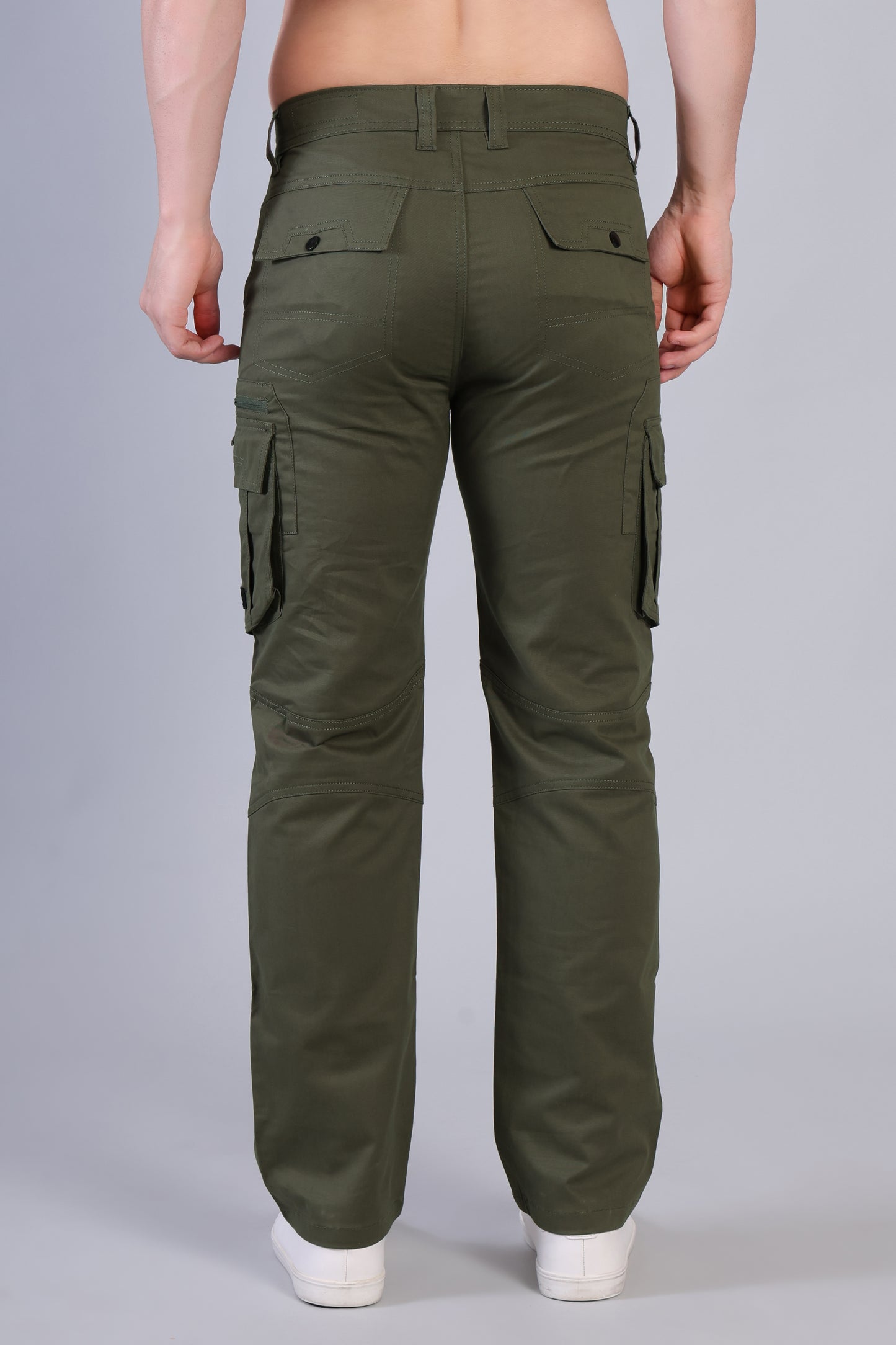 Men’s Premium 7-Pocket Cargo Pants – Buttoned Pocket Edition Olive
