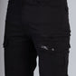 Multi-Pocket Outdoor Cargo Pants – Rugged Style Black