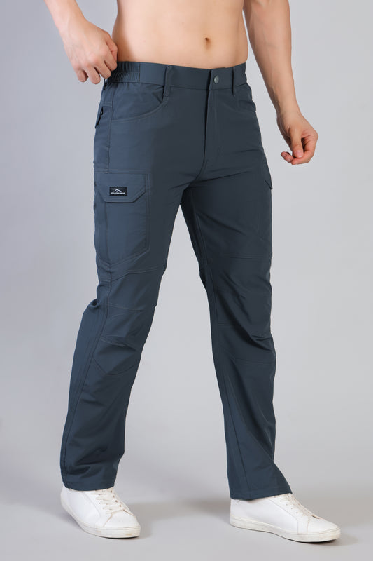 High-Performance Trekking Pants – Multi Pocket Comfort Tail Blue