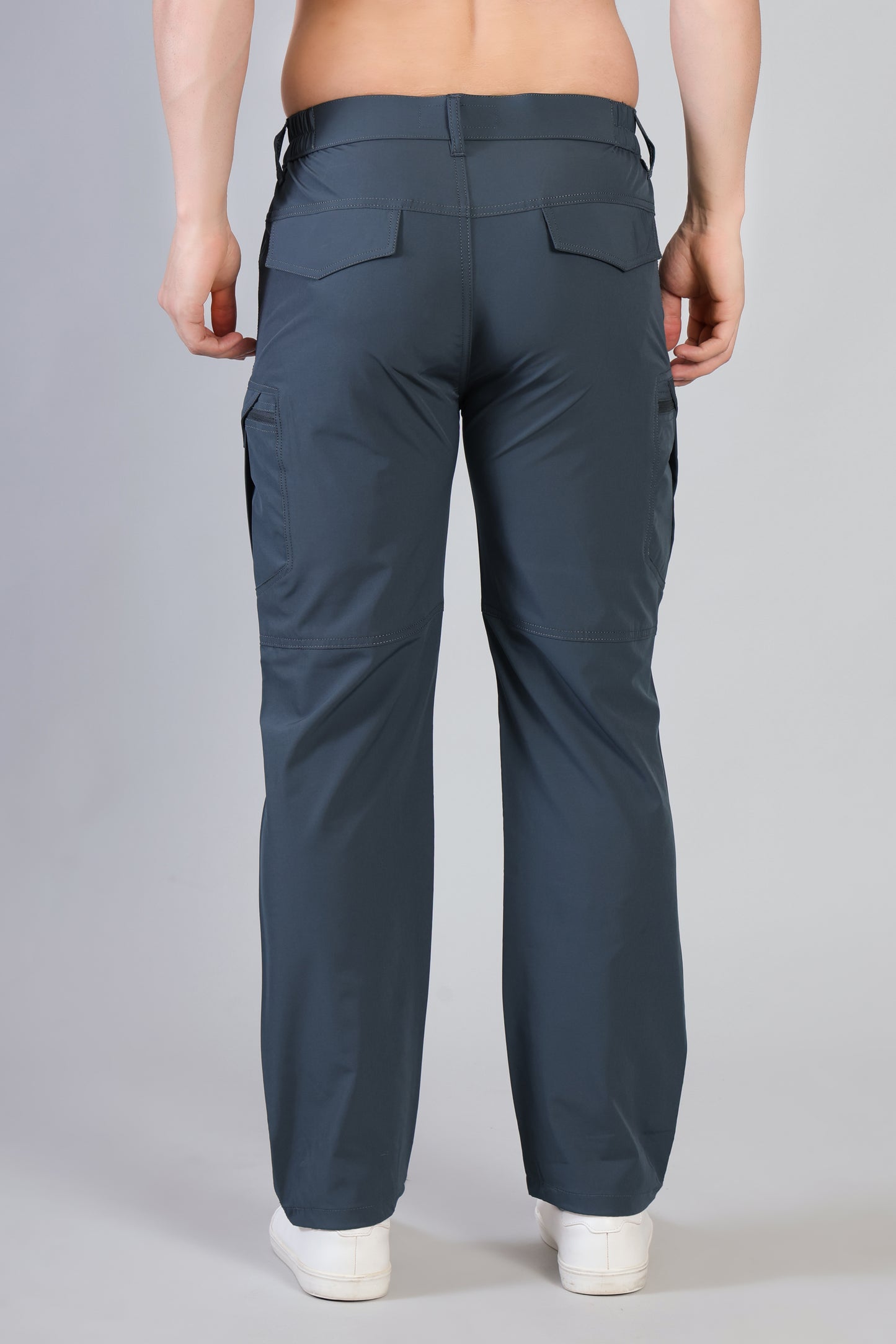 High-Performance Trekking Pants – Multi Pocket Comfort Tail Blue