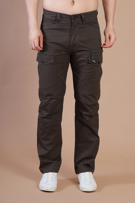 Multi-Pocket Outdoor Cargo Pants – Rugged Style Brown