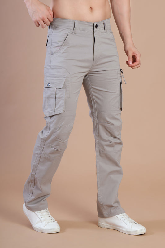 Men’s Premium 7-Pocket Cargo Pants – Buttoned Pocket Edition Creamy