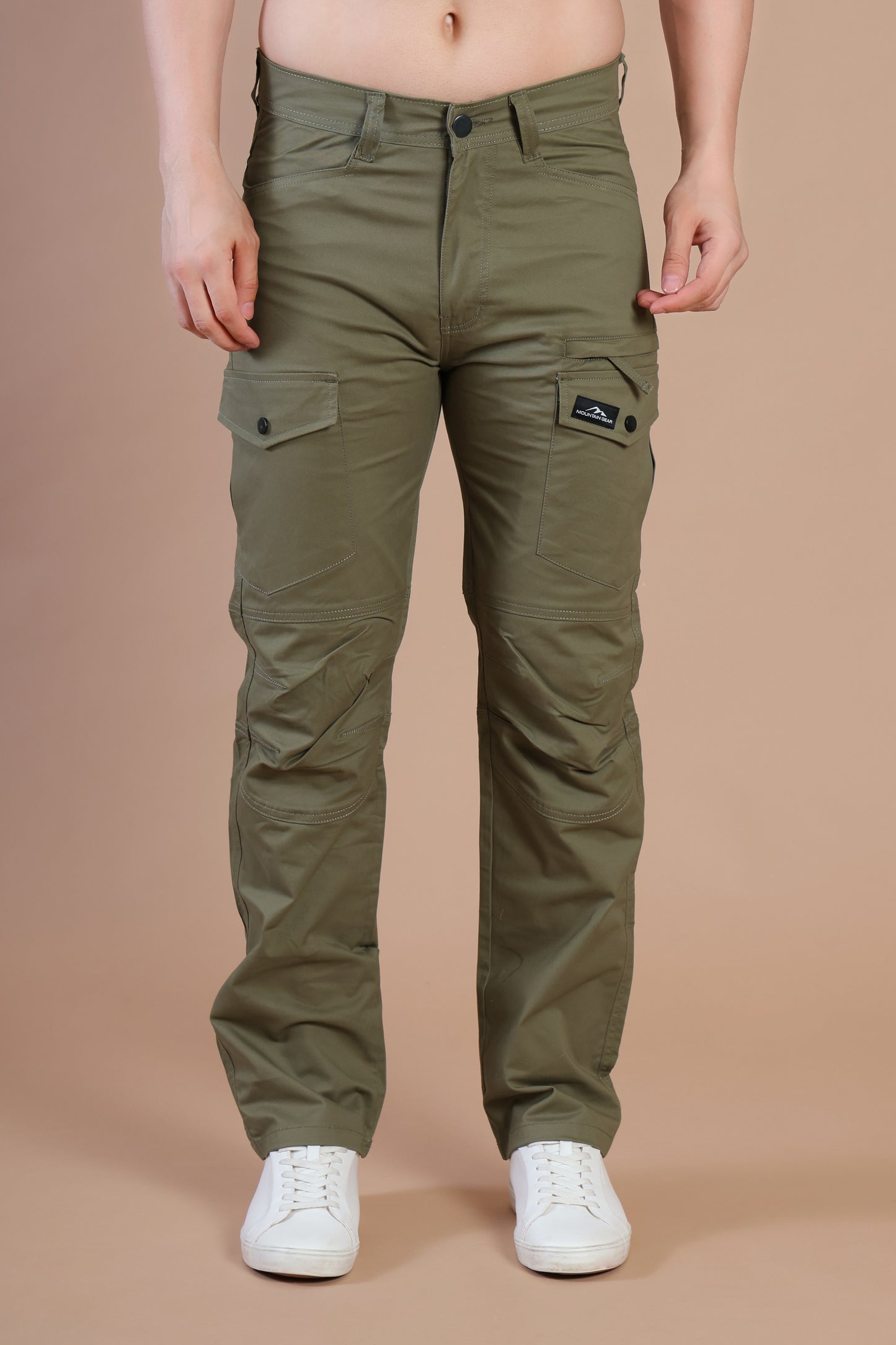 Multi-Pocket Outdoor Cargo Pants – Rugged Style Olive