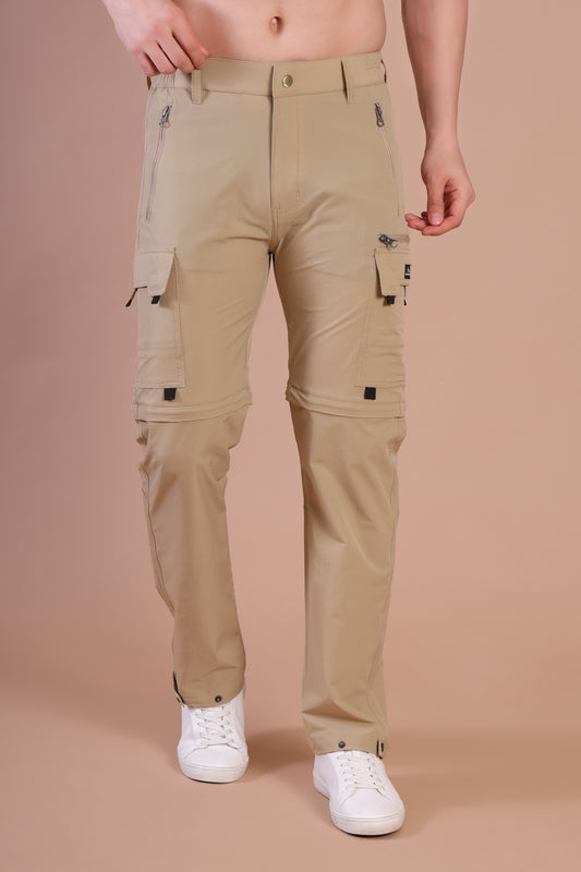 Convertible Trekking Pants – 6 Pocket Adventure Edition Beige