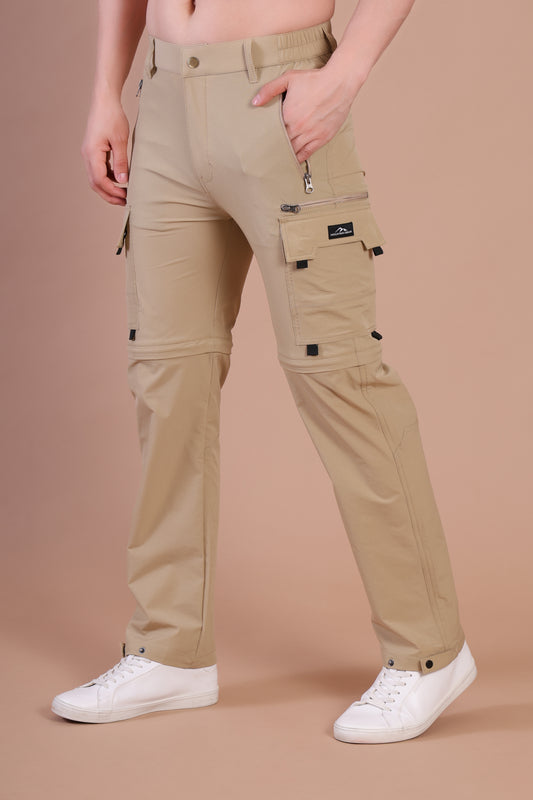 Convertible Trekking Pants – 6 Pocket Adventure Edition Beige