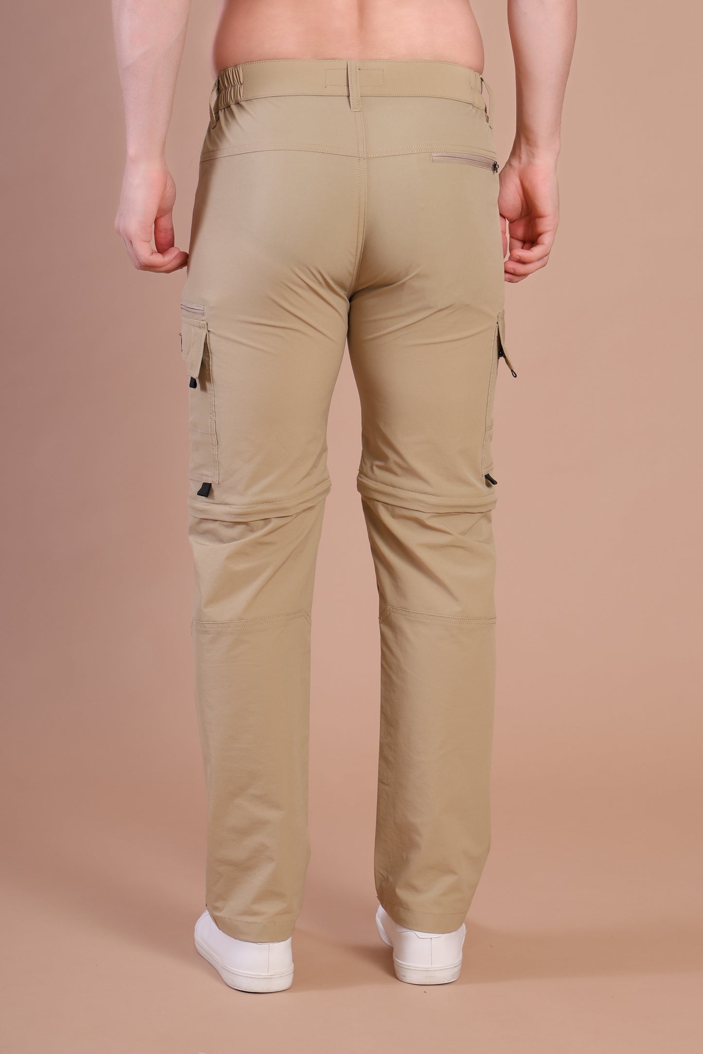 Convertible Trekking Pants – 6 Pocket Adventure Edition Beige