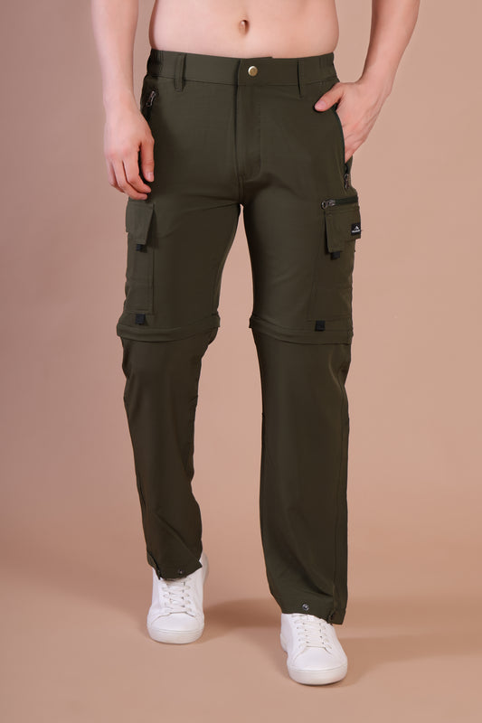 Convertible Trekking Pants – 6 Pocket Adventure Edition Deep Green