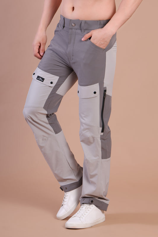 Men’s Summer Trek Pants with Ventilation Grey Color