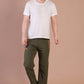 Lightweight Stretch Trekking Pant (Deep Green with Orange Zips)
