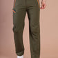 Lightweight Stretch Trekking Pant (Deep Green with Orange Zips)