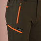 Lightweight Stretch Trekking Pant (Brown with Orange Zips)
