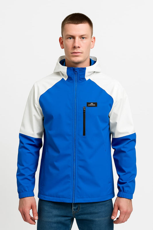 Dual-Tone Hooded Windcheater Jacket – Wind & Water Resistant (Article 6)