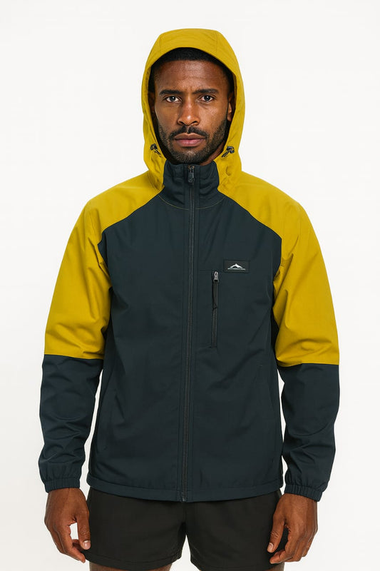 Dual-Tone Hooded Windcheater Jacket – Wind & Water Resistant (Article 6)
