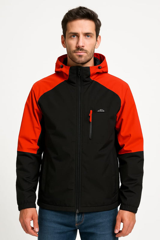 Dual-Tone Hooded Windcheater Jacket – Wind & Water Resistant (Article 6)