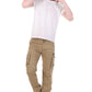 Men’s Premium 7-Pocket Cargo Pants – Buttoned Pocket Edition Beige