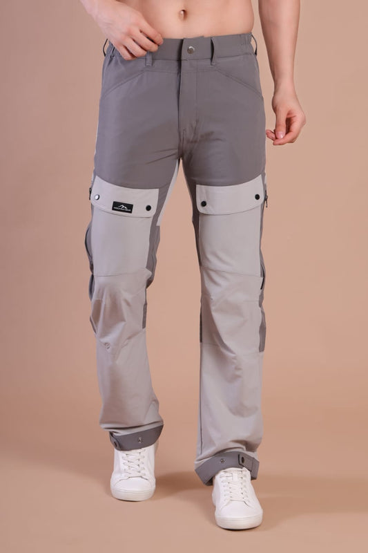 Men’s Summer Trek Pants with Ventilation Grey Color